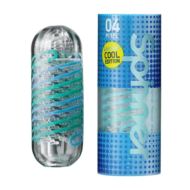 〔冰涼特別版〕TENGA SPINNER《04 PIXEL 迴旋梯》可重用飛機杯