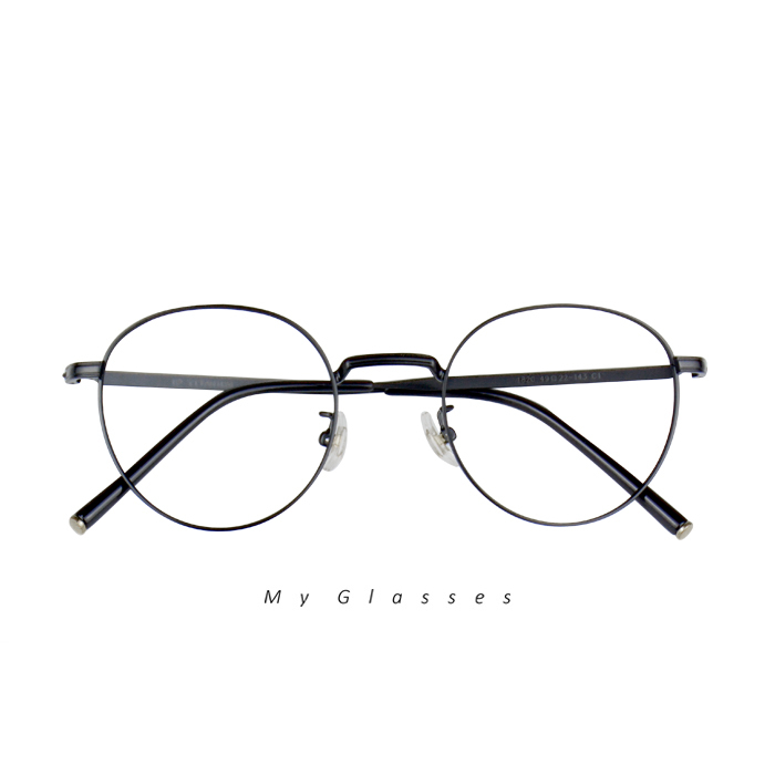 R74鈦金屬啞光圓框眼鏡