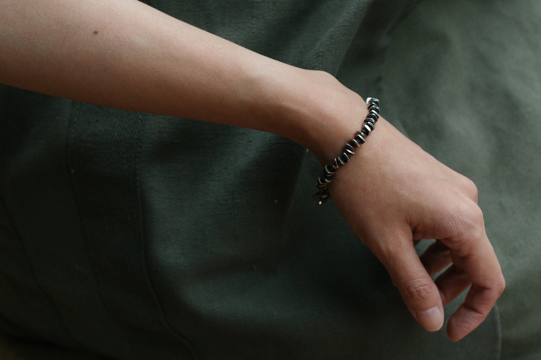 『Faith』C.Chun X Faith 925 silver Bracelet ／Black