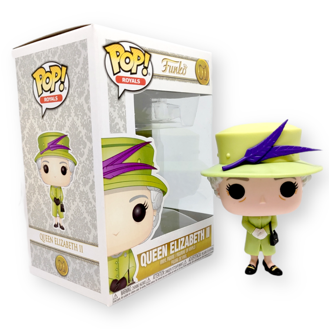 FUNKO POP <英國皇室>伊莉莎白II(綠衫)-No.01