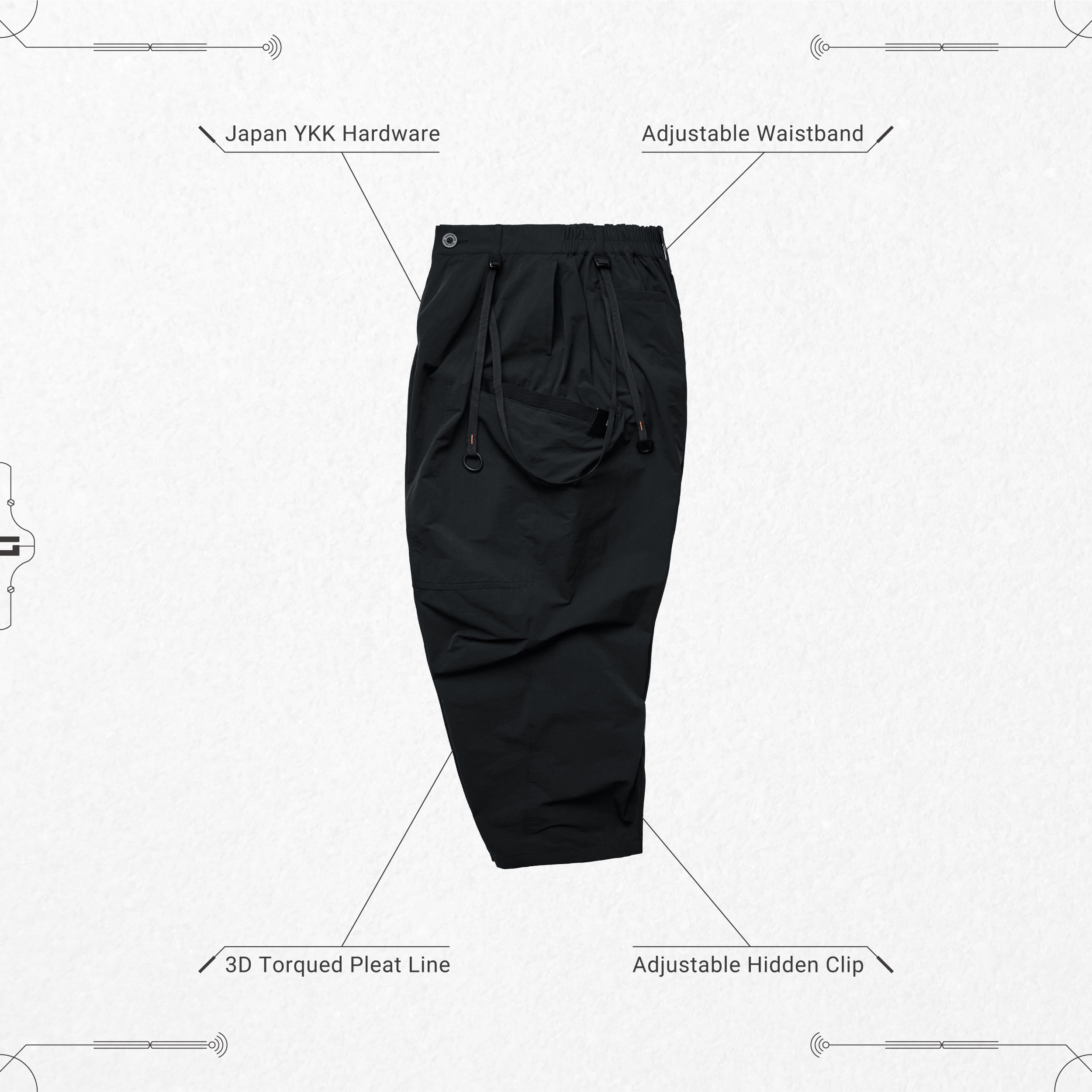BR-01” Soft Box Basic Pants - Midnight Navy