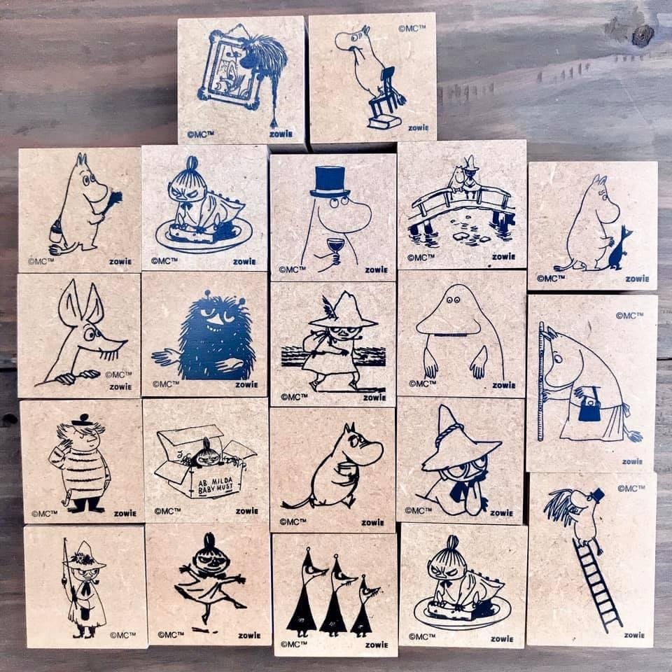 moomin 嚕嚕米 木頭 印章｜Beverly 日本