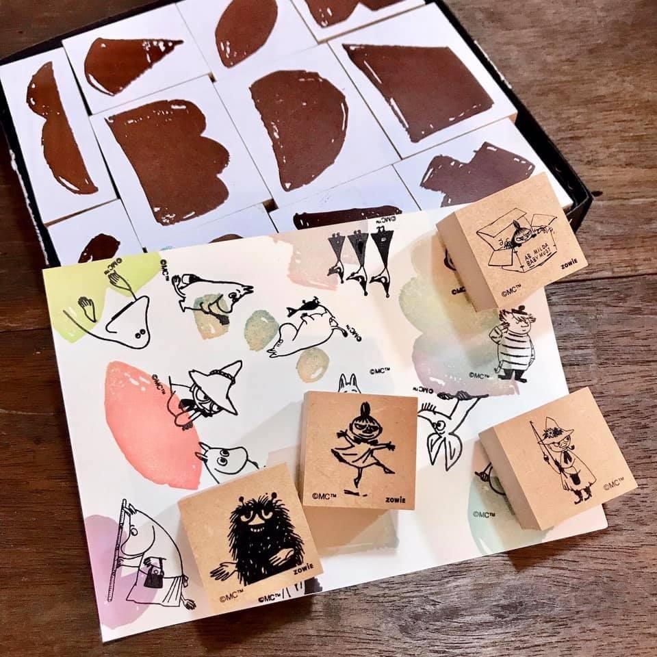 moomin 嚕嚕米 木頭 印章｜Beverly 日本