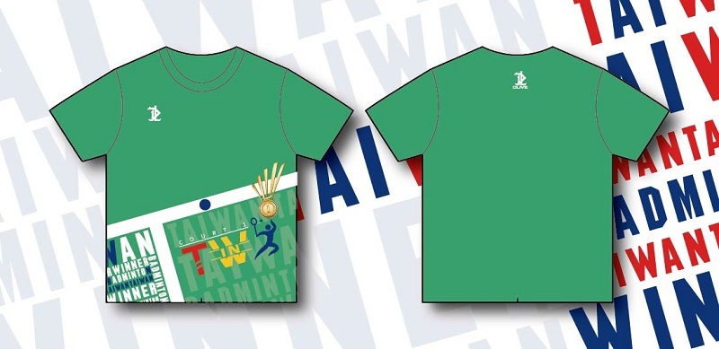 台灣羽球金牌紀念T - 昇華款