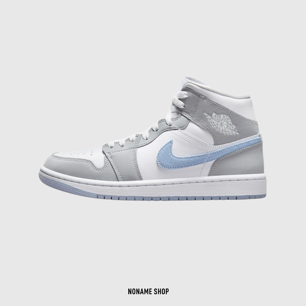 <<現貨供應!!!>> NIKE Air Jordan 1 Mid 灰白 小Dior AJ1 高筒 (女款)