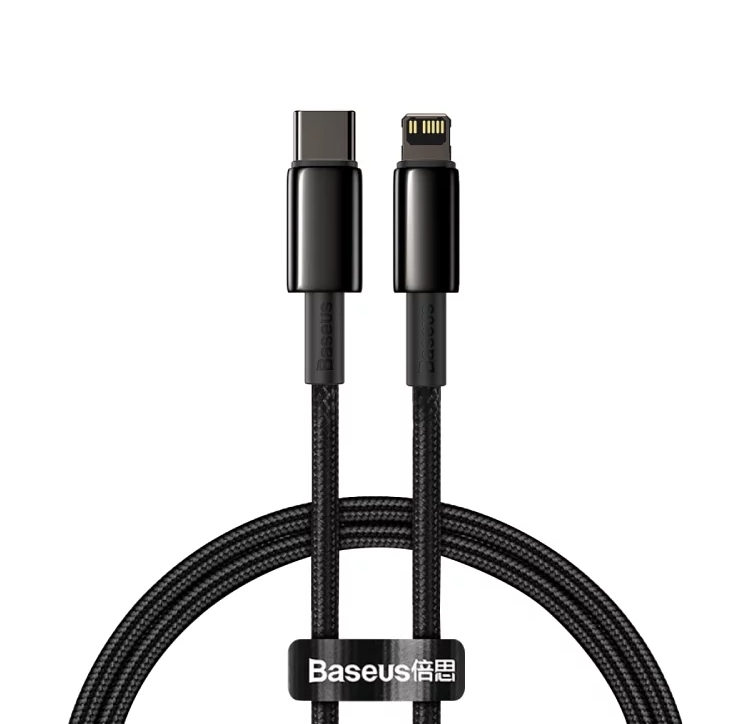 【台灣倍思Baseus】蘋果20W快充 鎢金系列Type-C to Lightning PD充電線