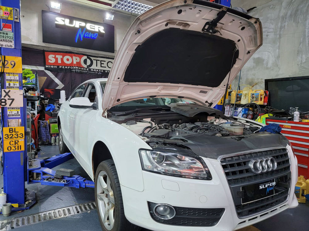 super nano engine white audi a5 jun car and audio fo tan 換偈油 火炭 浚車汽車