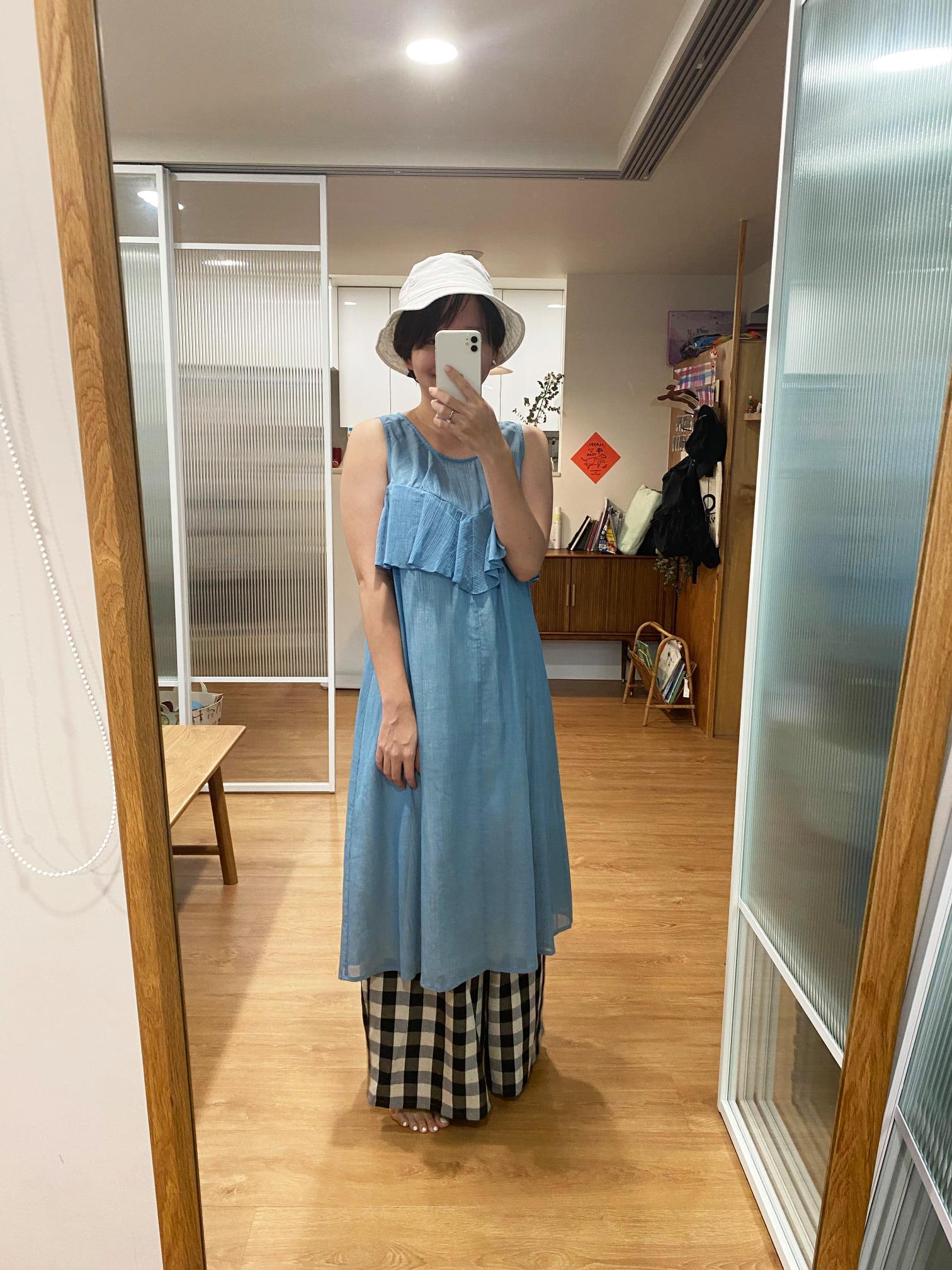 月亮潮汐波浪洋裝-青辰