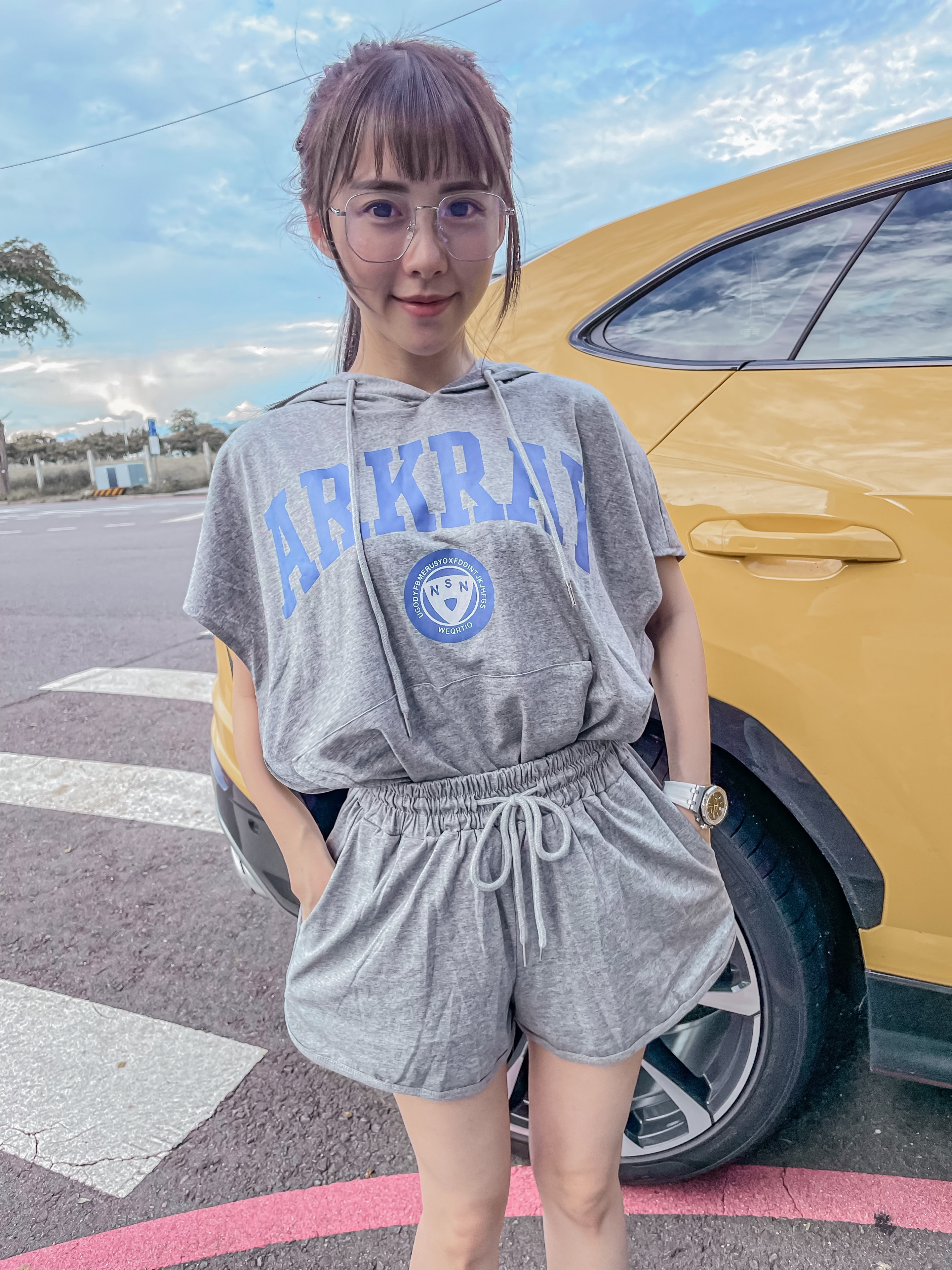 歐美運動字母休閒服｜現貨商品