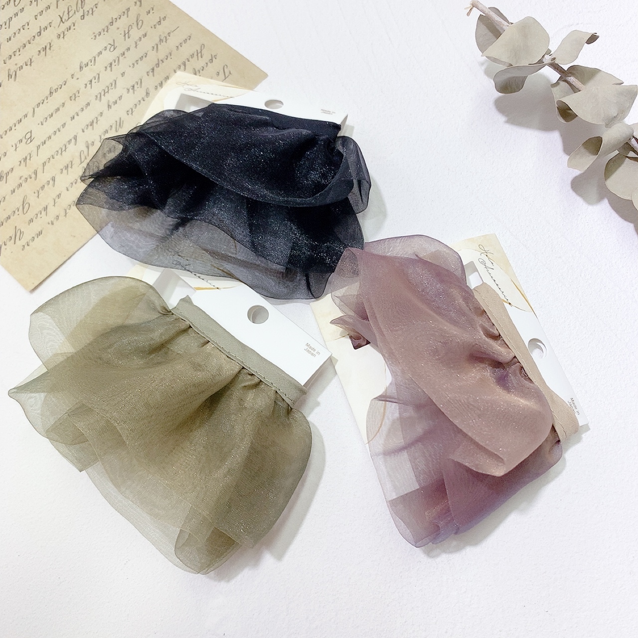 [日本制] 網紗層次感鐵線髮帶