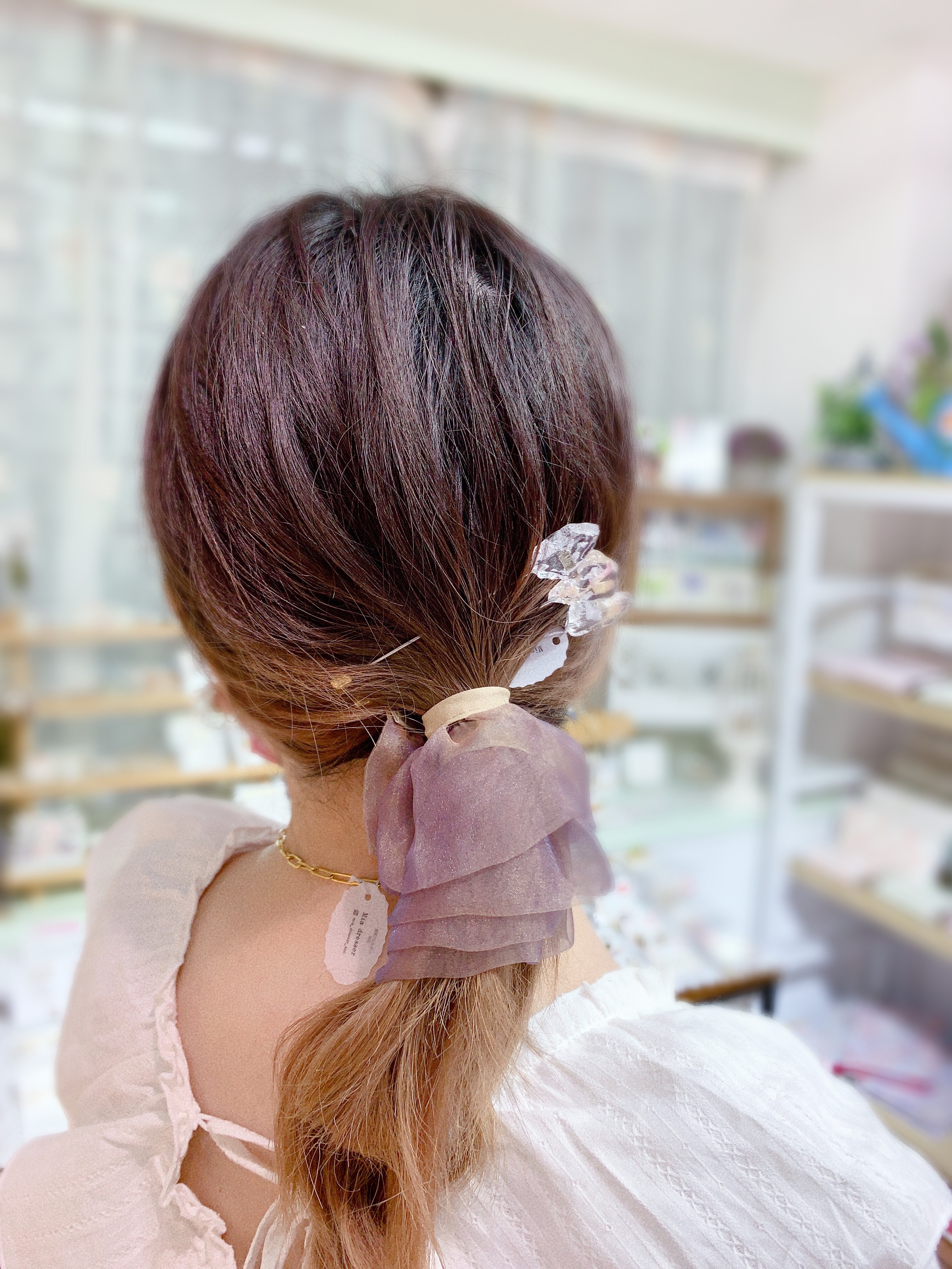 [日本制] 網紗層次感鐵線髮帶