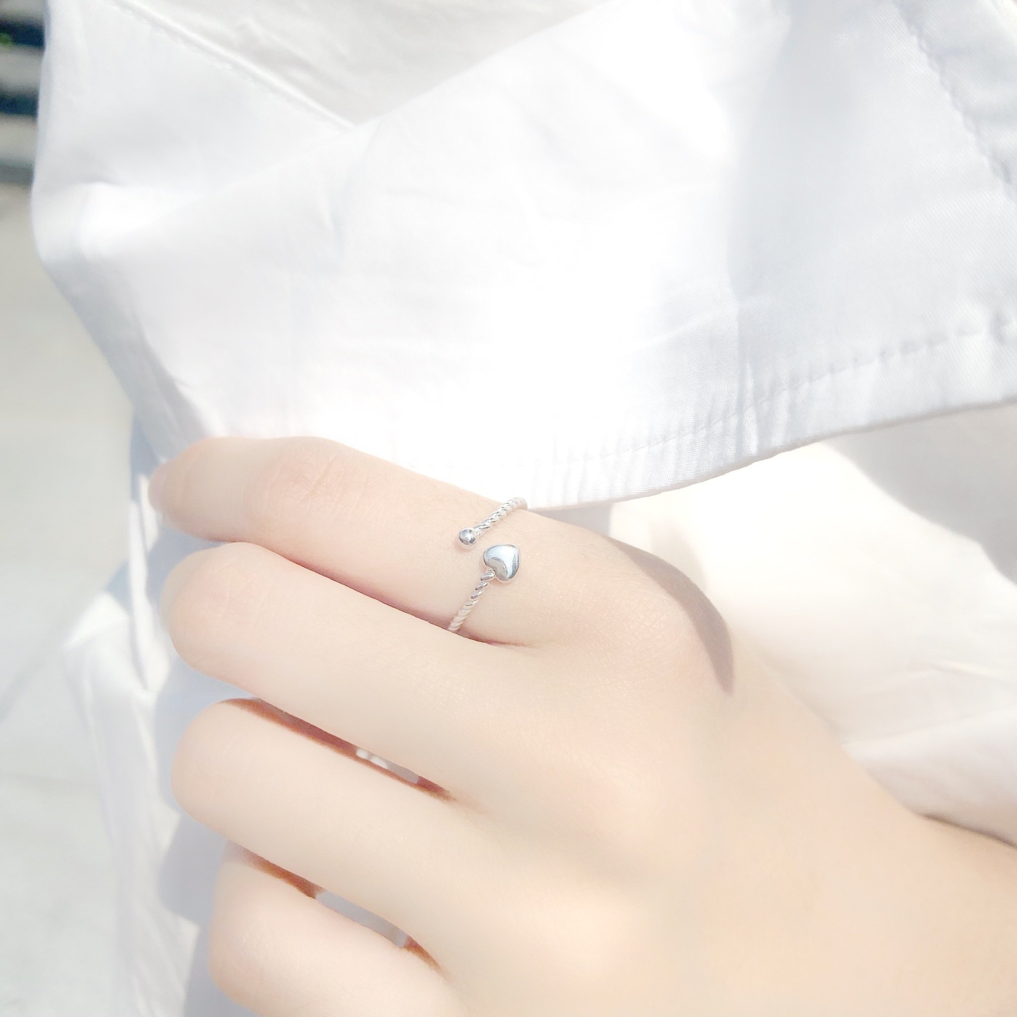 925純銀・ 玫瑰金 |  等你戒指 (銀/玫瑰金) | RI0182 |