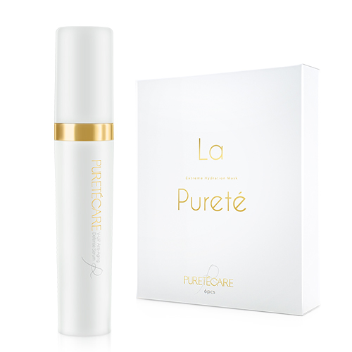【保濕水潤組】PURETÉCARE V-UP全效駐顏精萃 30ml + La Pureté 極緻動能水導膜1盒
