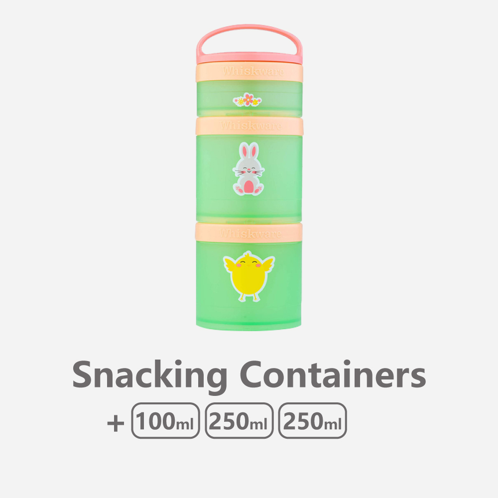 Whiskware™｜Snacking Containers｜三層零食盒｜兔子＆小雞