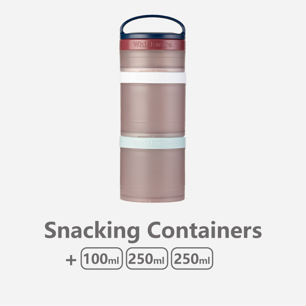 Whiskware™｜Snacking Containers｜三層零食盒｜葡萄紫