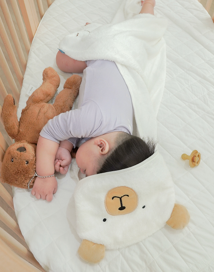 竹纖維兒童連帽包巾/浴巾