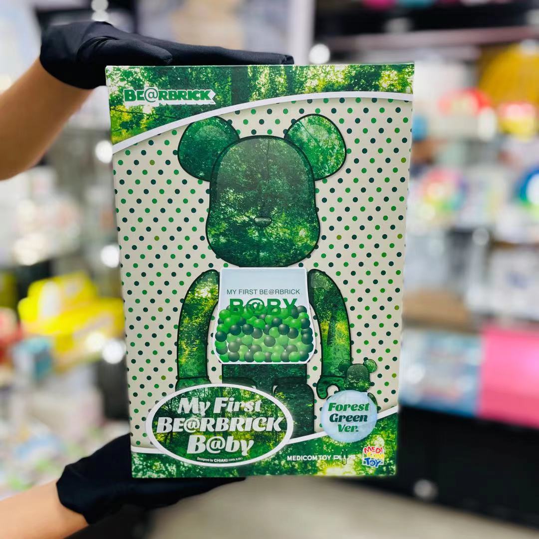 100%+400% Be@rbrick My First B@BY FOREST GREEN Ver.