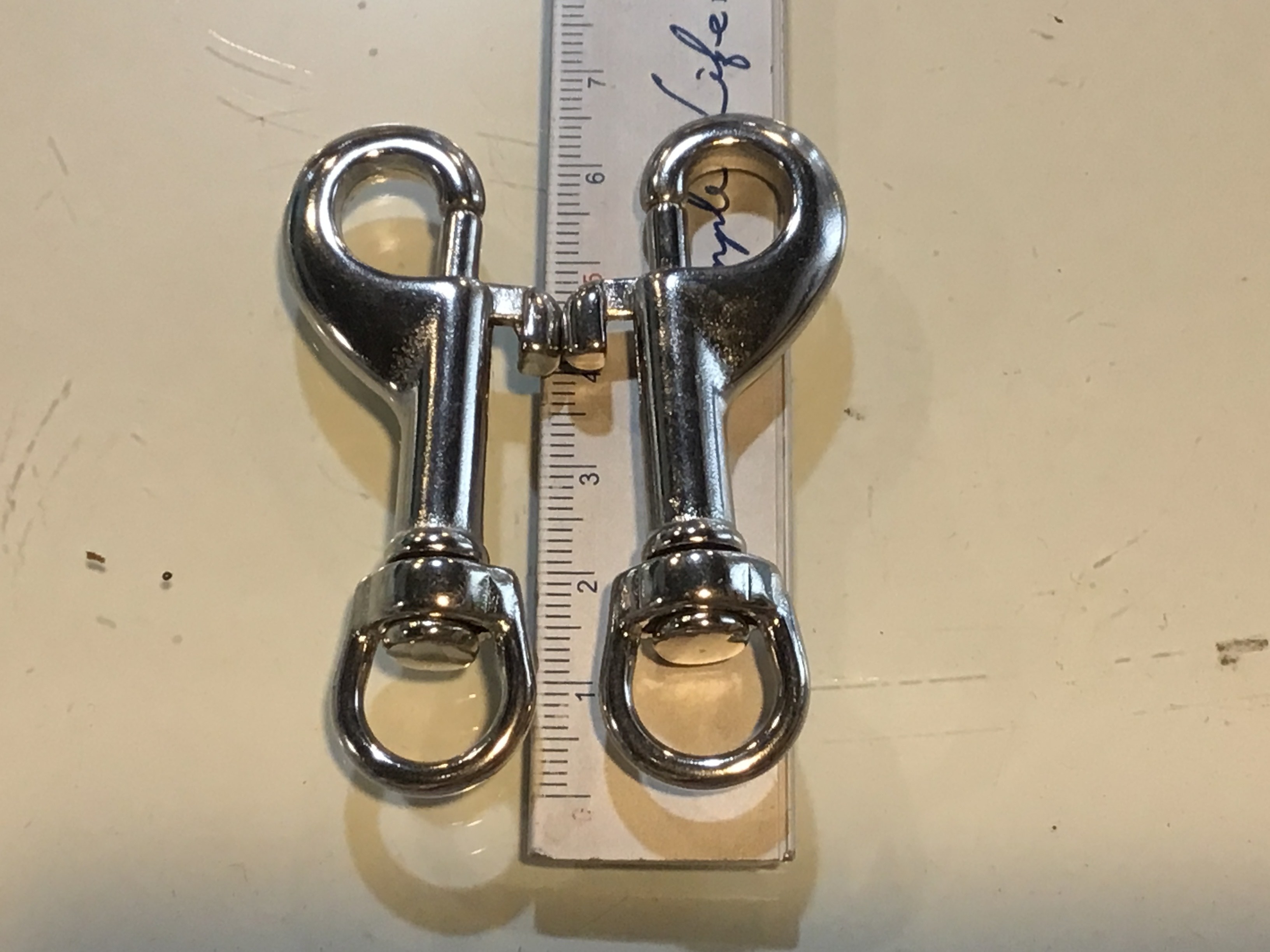 悠潛 白鐵單耳扣6.5cm $150