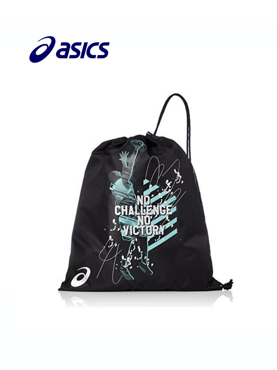 日本直送 Asics 多用途束口袋 - NO CHALLENGE NO VICTORY