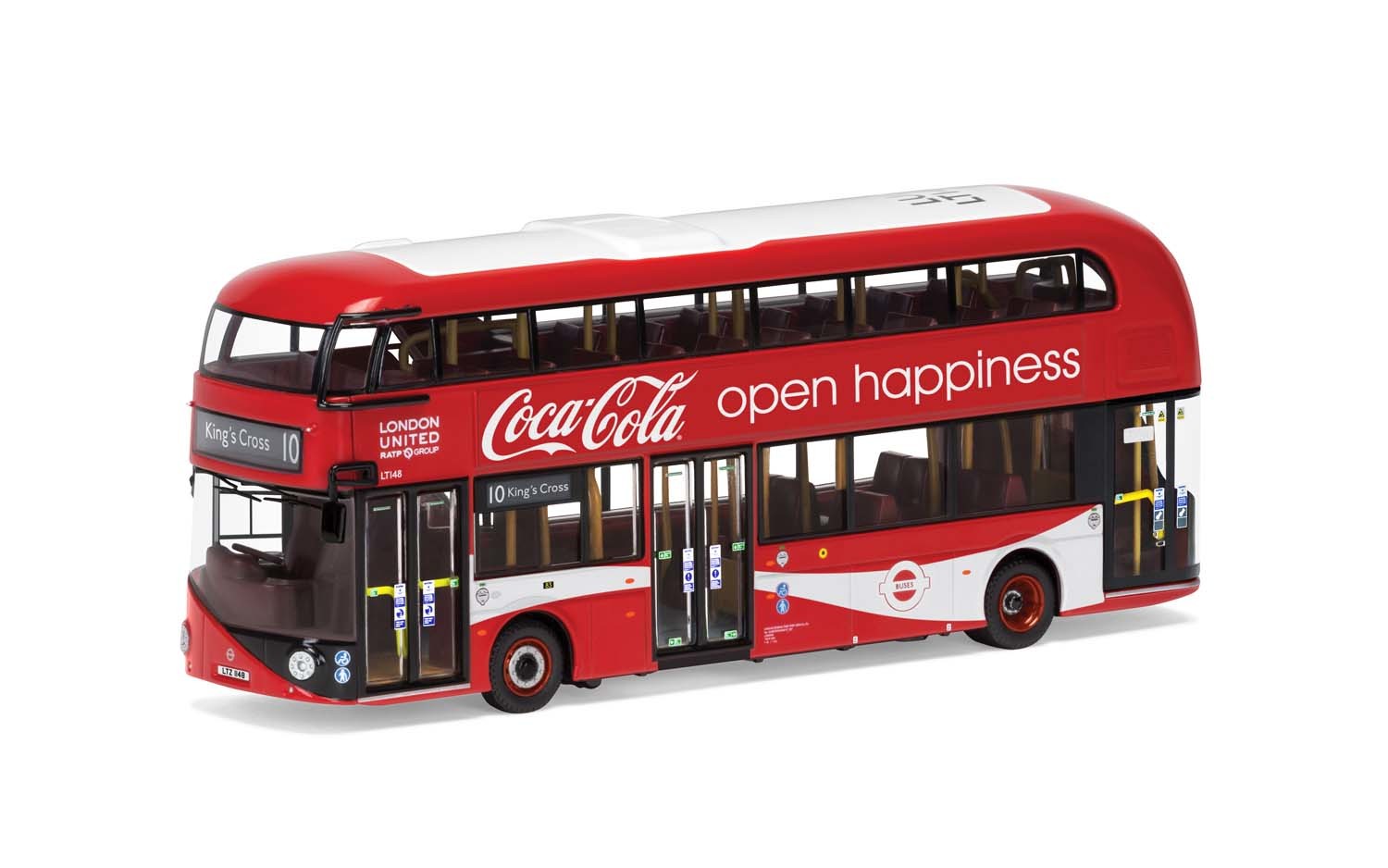 Corgi OM46623 HO規 New Routemaster London United LTZ 1148 Route 10 Kings Cross Coca Cola  可口可樂 雙層巴士