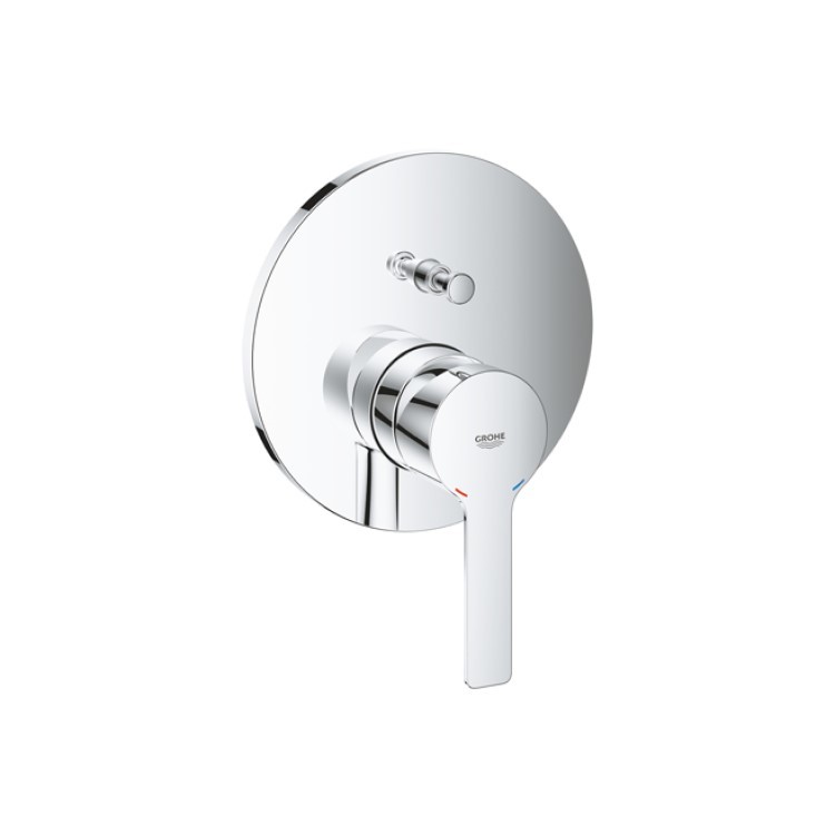 GROHE｜Lineare 雙段埋壁切換外蓋 (鉻色) 24064001