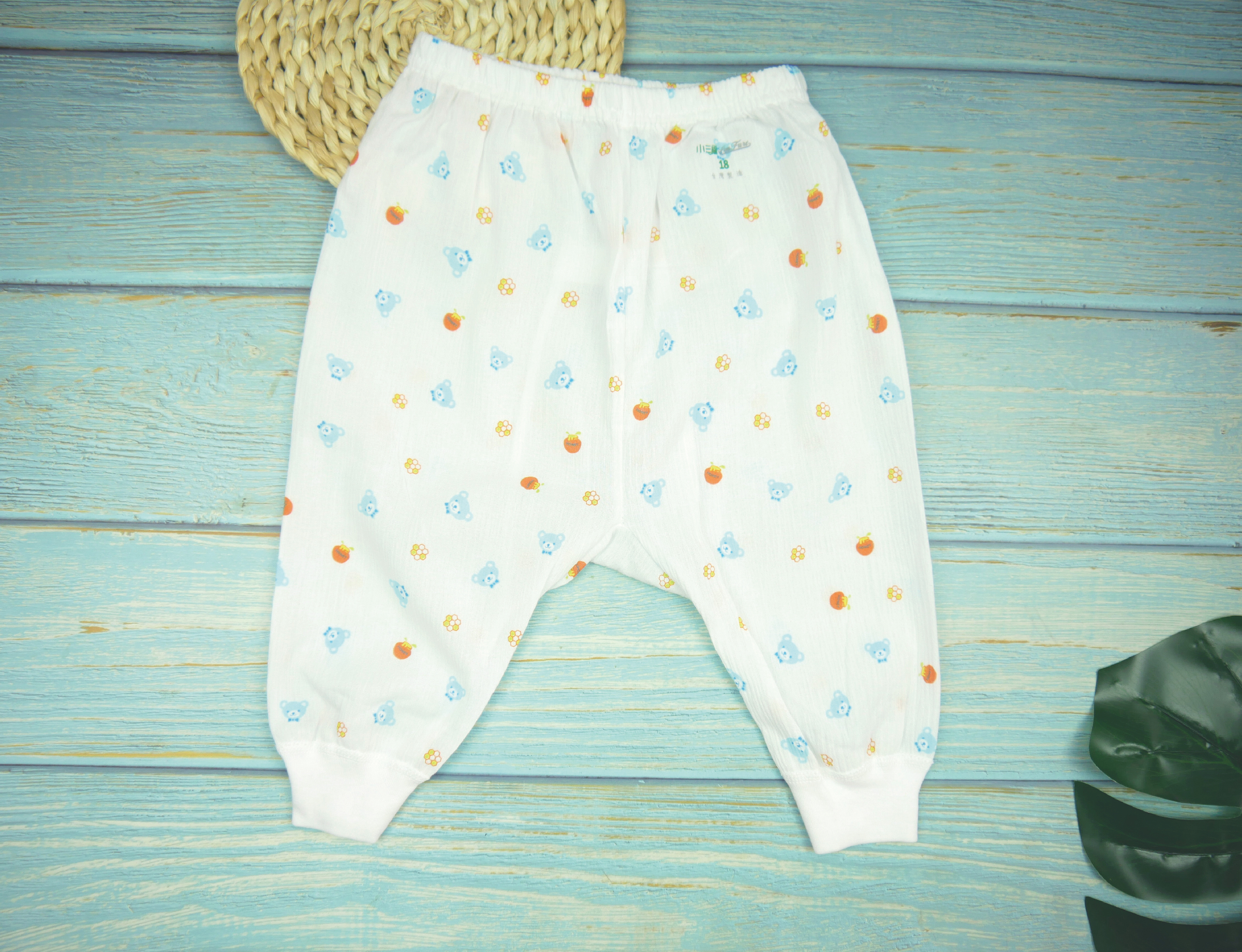 小三福 三福 100%棉兒童竹紗小長褲