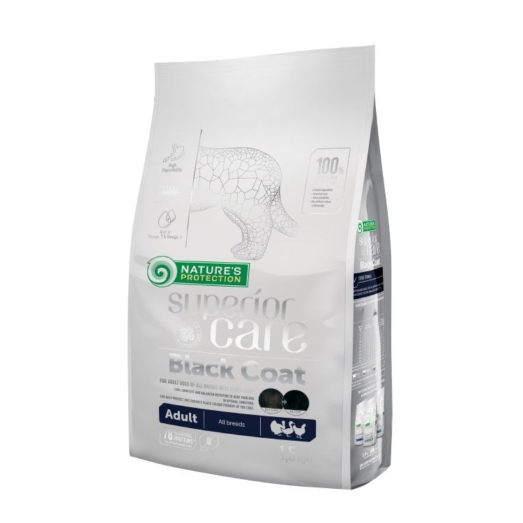 自然本色 superior care卓越照護 全犬種成犬亮麗黑毛配方|狗飼料