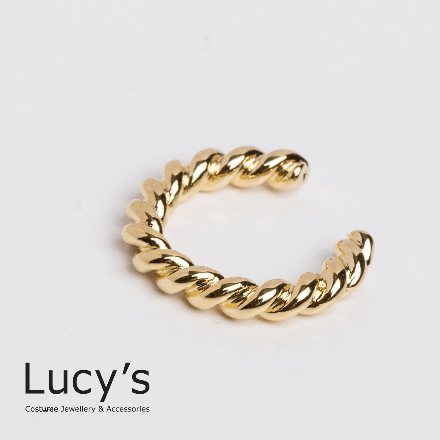 麻花金鎖鍊 耳骨夾 (96253)