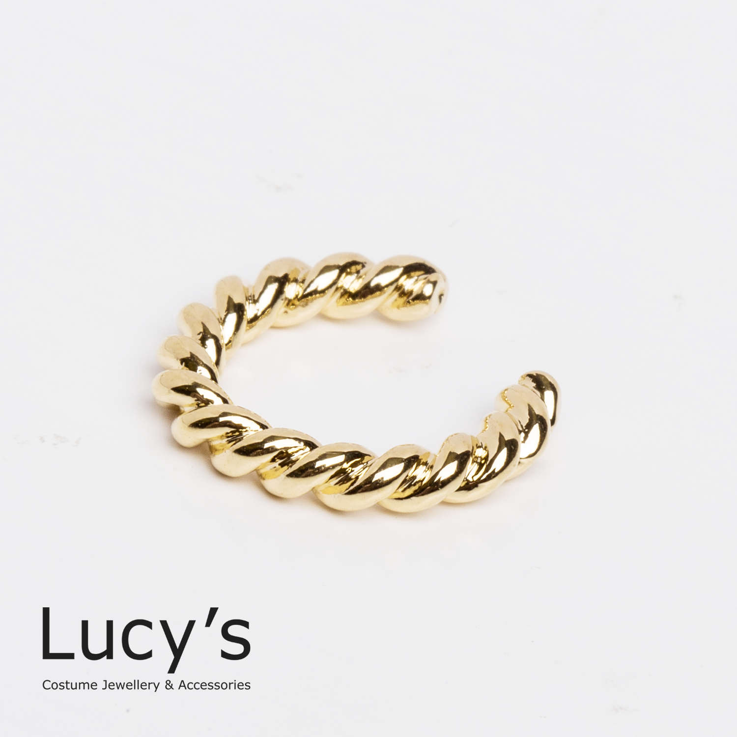 麻花金鎖鍊 耳骨夾 (96253)