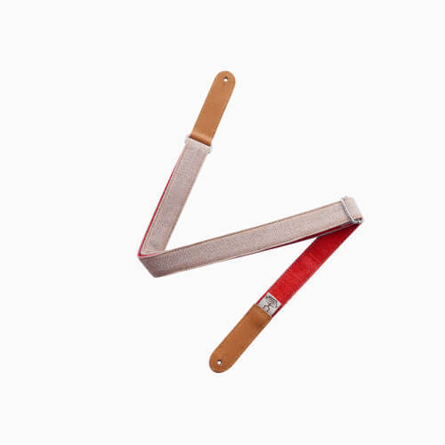 US1RED - 細鳥背帶 - 桔紅