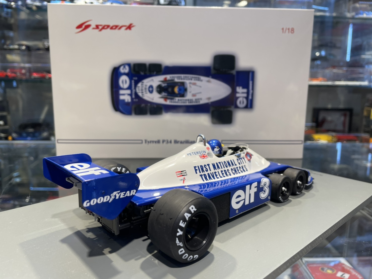 Spark 18S472 Tyrrell P34 Peterson #3 Brazilian GP 1/18