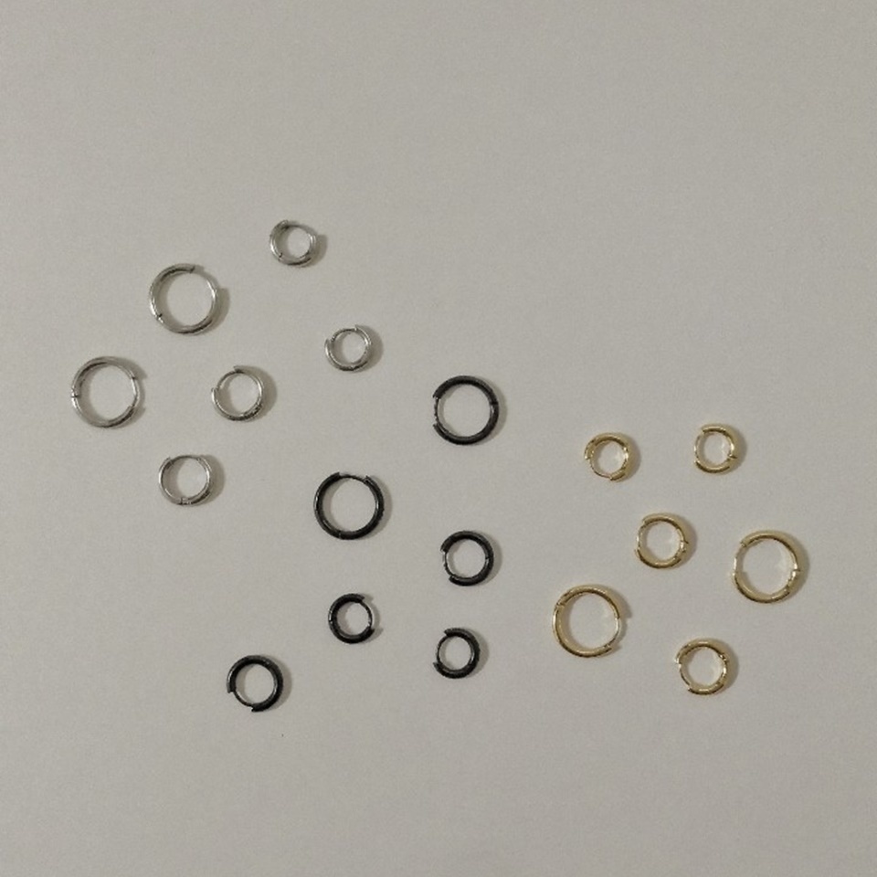 #現貨 (ACCE105) 鋼耳環 基本款百搭圈圈耳環