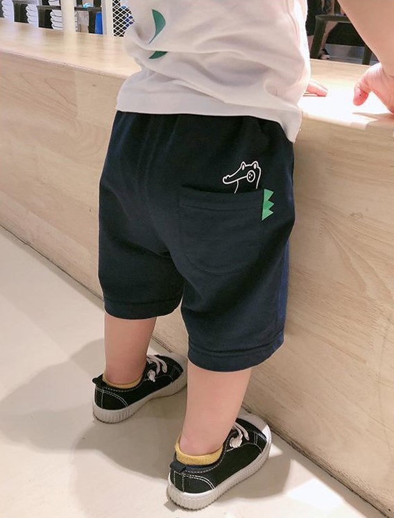 小恐龍口袋短褲 3色