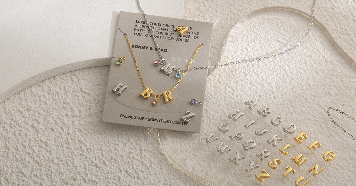 BONNY&READ飾品獨家設計，  客製化專屬於你的幸運飾品，  S925純銀材質，  讓你配戴上親膚無負擔。