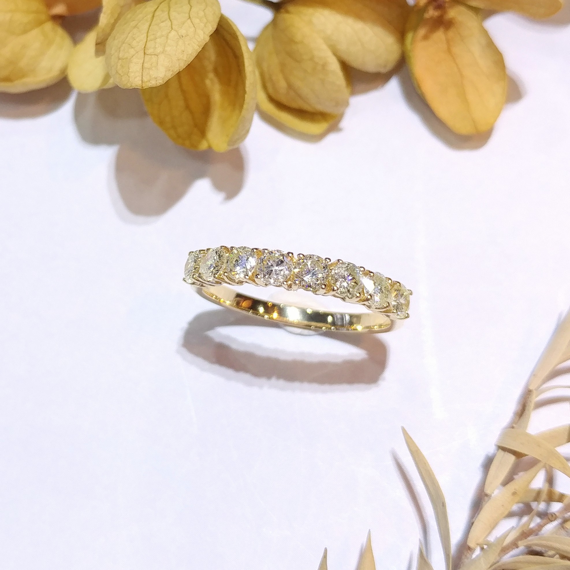 全新18K黃金81份鑽石戒指