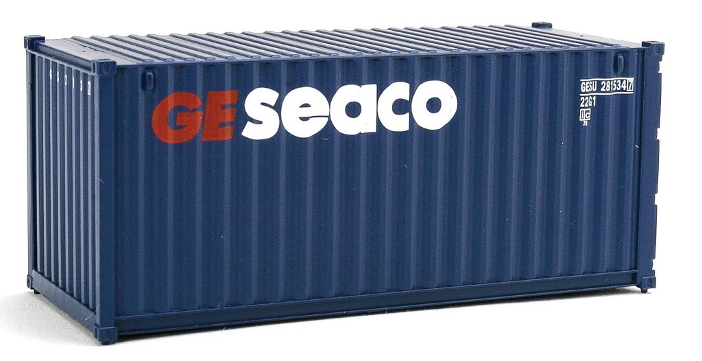 SceneMaster 949-8064 HO規 GE Seaco 20呎 貨櫃.藍