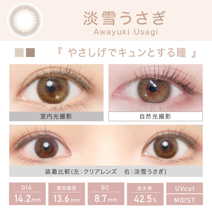 Viewm 1Day Color Contact Lenses 日本Viewm 每日即棄有色隱形眼鏡 10片(Awayuki Usagi)