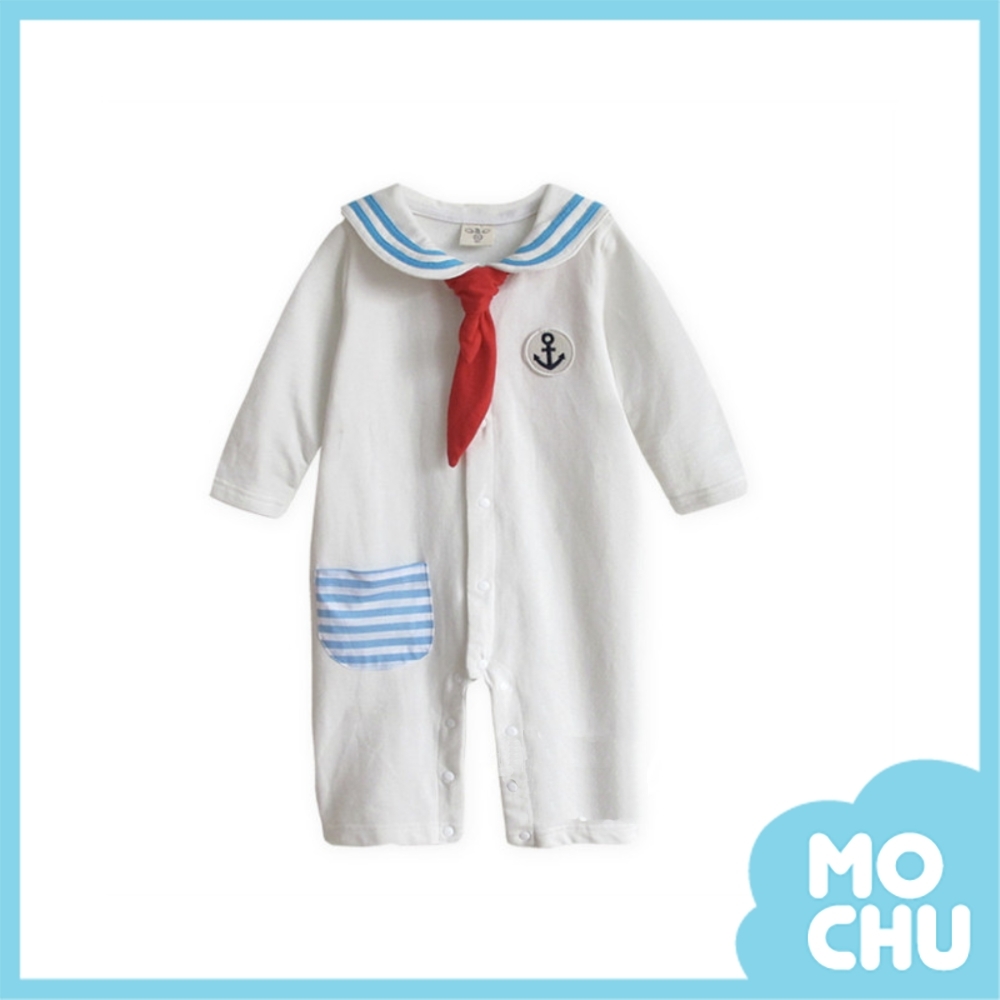 小小海軍前開式長袖連身衣(兩色)