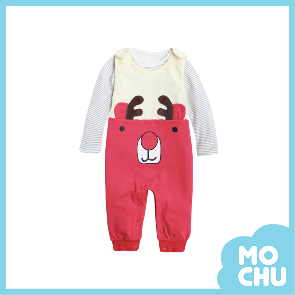 小麋鹿吊帶褲套裝