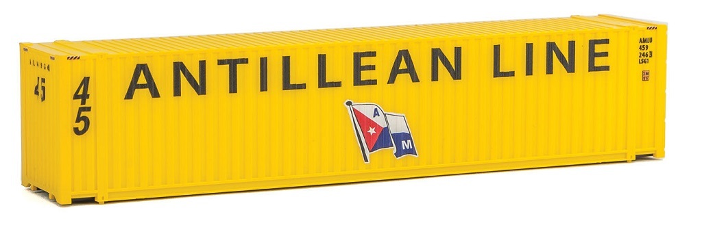 SceneMaster 949-8551 HO規 Antillean Line 45呎 貨櫃.黃