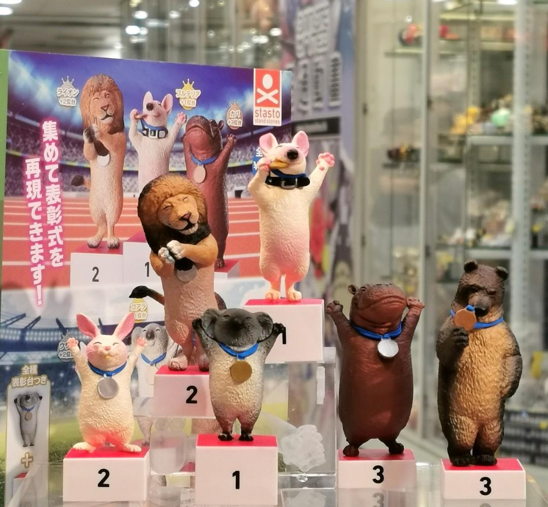 Union Creative 代理版 轉蛋 朝隈俊男 動物頒獎台 (一組6入)