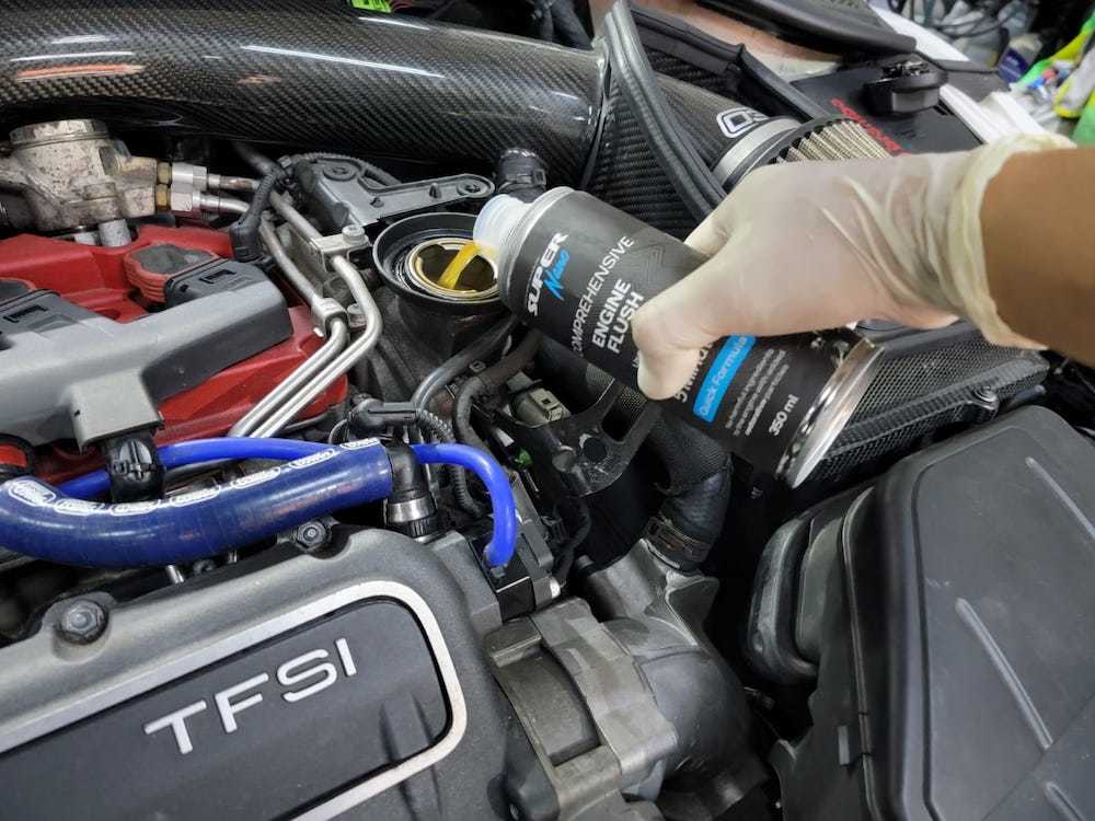 奧迪 Audi TT RS Super Nano 深層引擎清洗劑 Engine flush 火炭 浚車汽車 換油 機油
