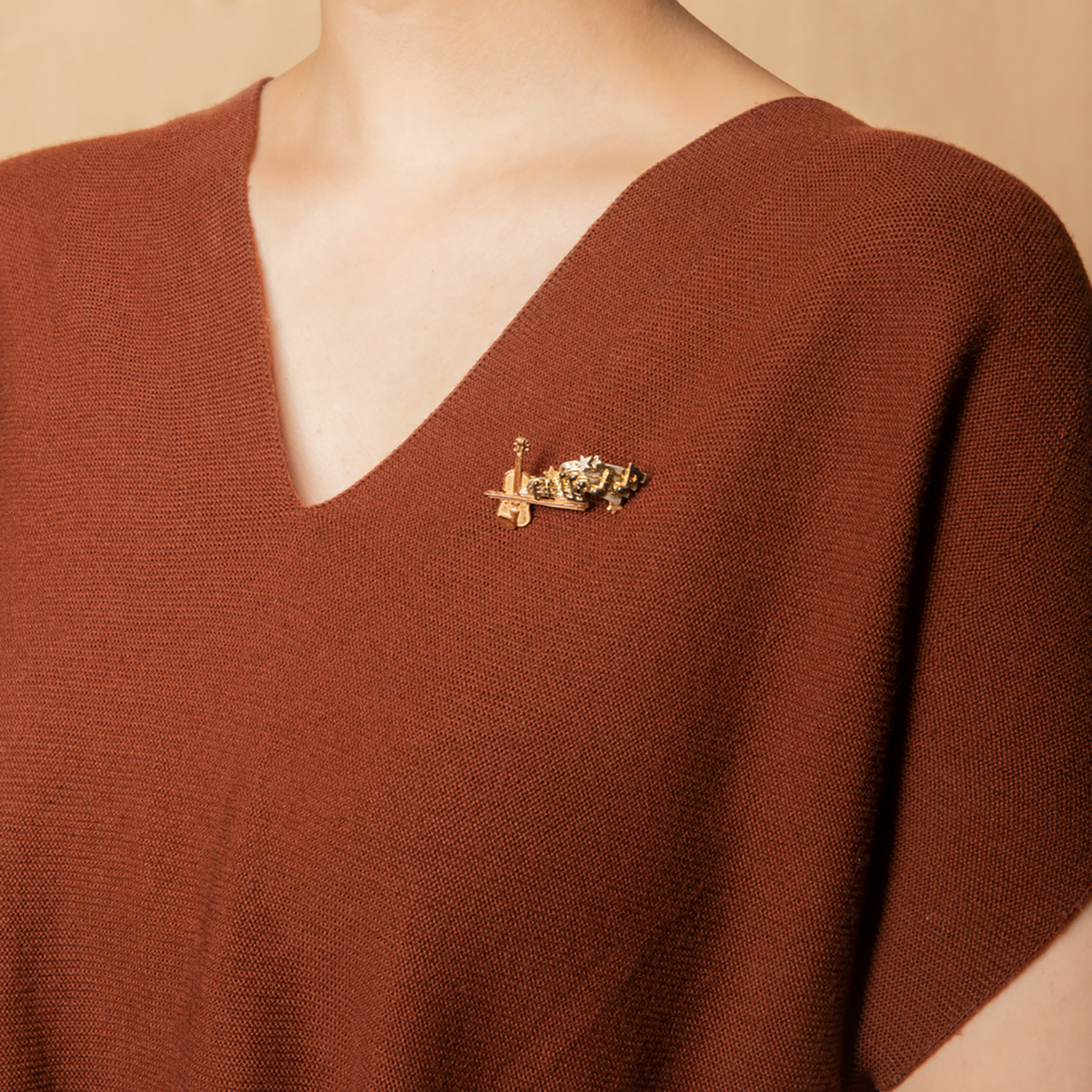 Palnart Poc C大調音符心口針