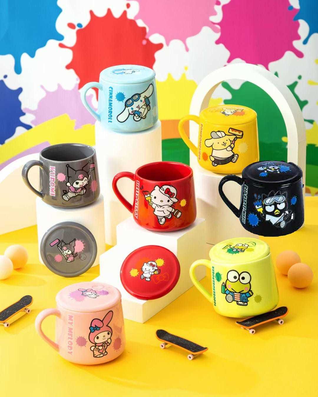 Sanrio帶蓋陶瓷杯380ml