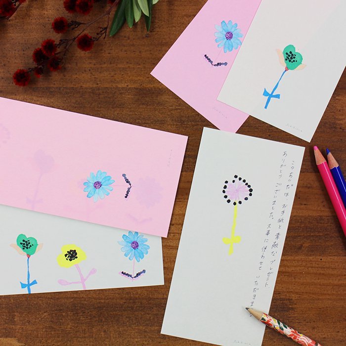 Subikiawa:花朵 和紙一筆箋 日本表現社