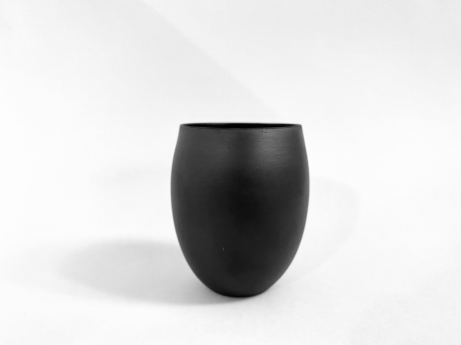 やま平窯 蛋殼迷你杯(黑)