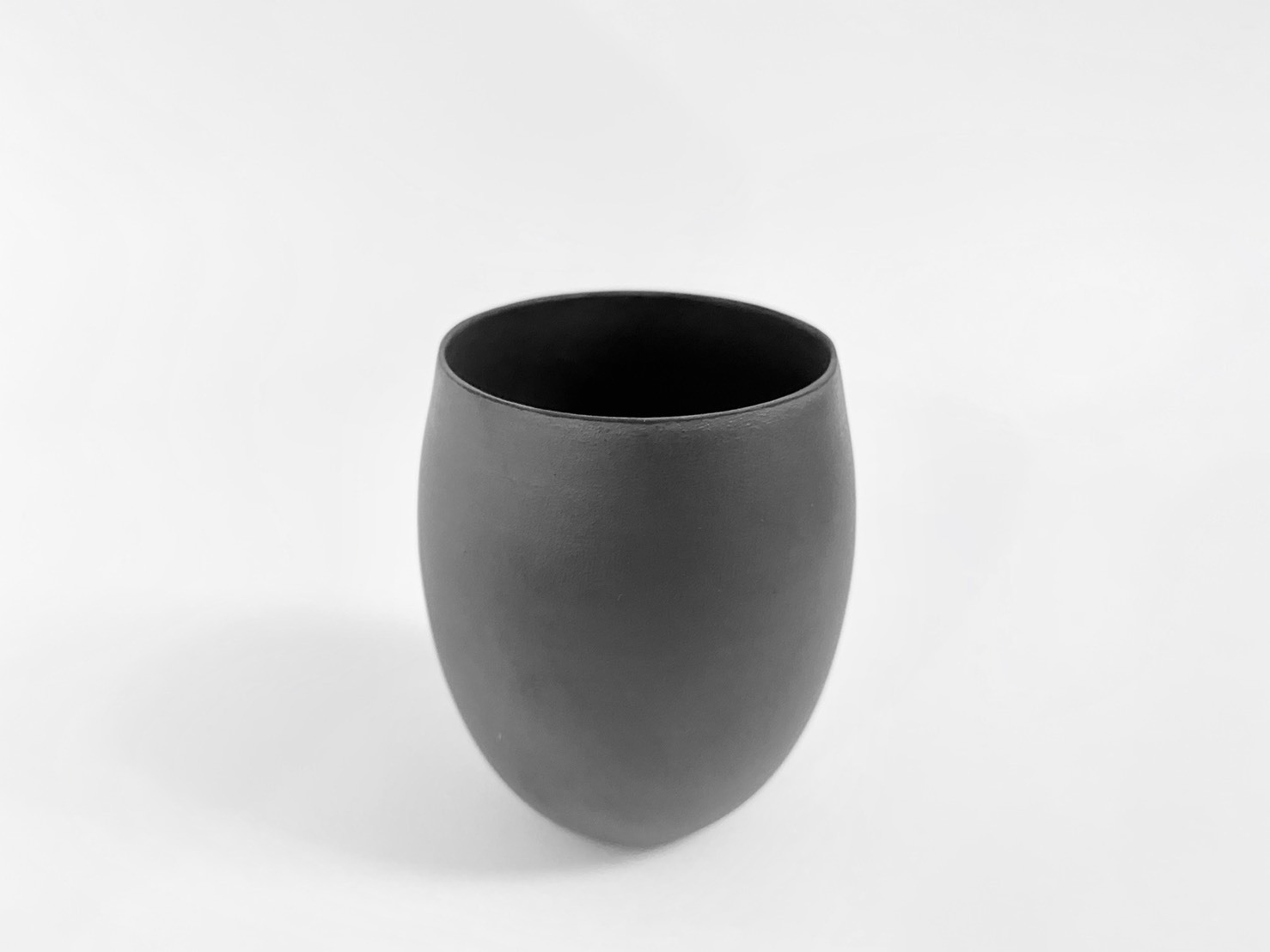 やま平窯 蛋殼迷你杯(黑)