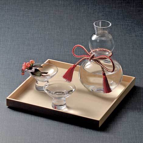 廣田硝子 潤 葫蘆清酒杯壺組