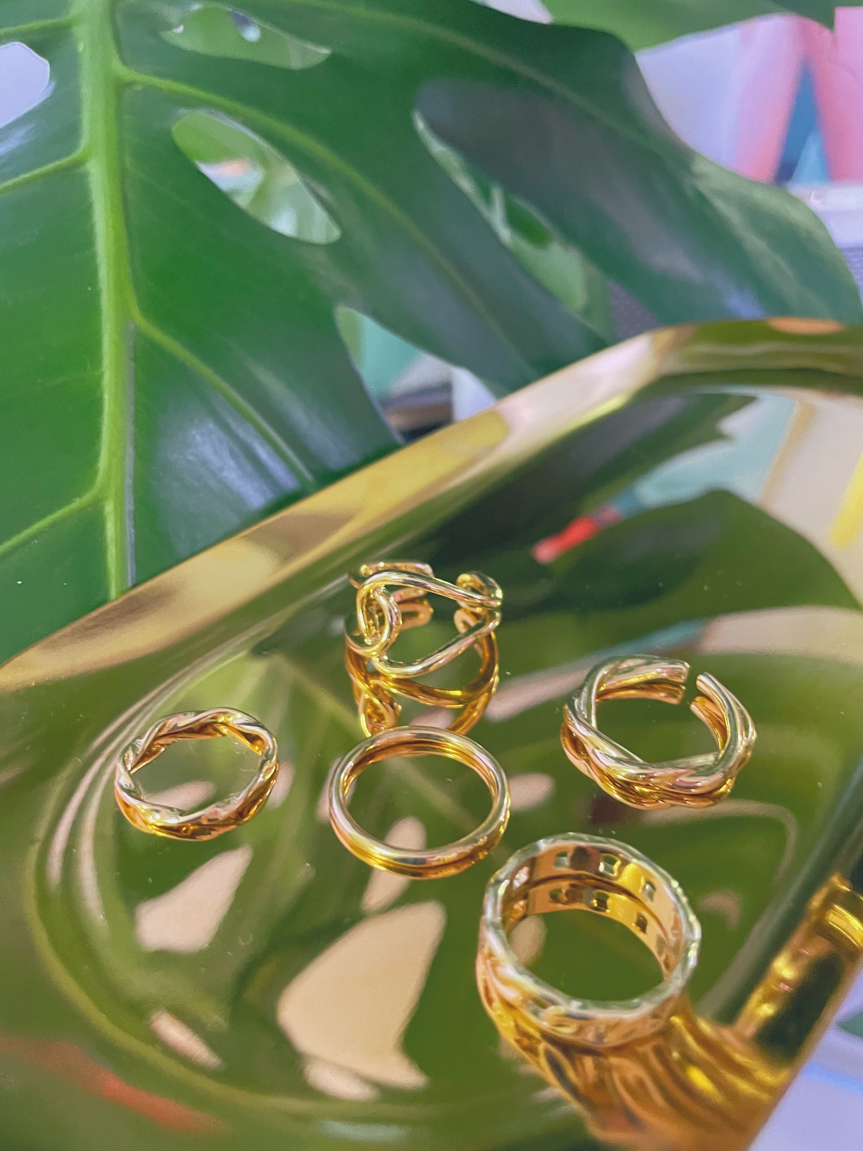 歐美金屬造型戒指5套組