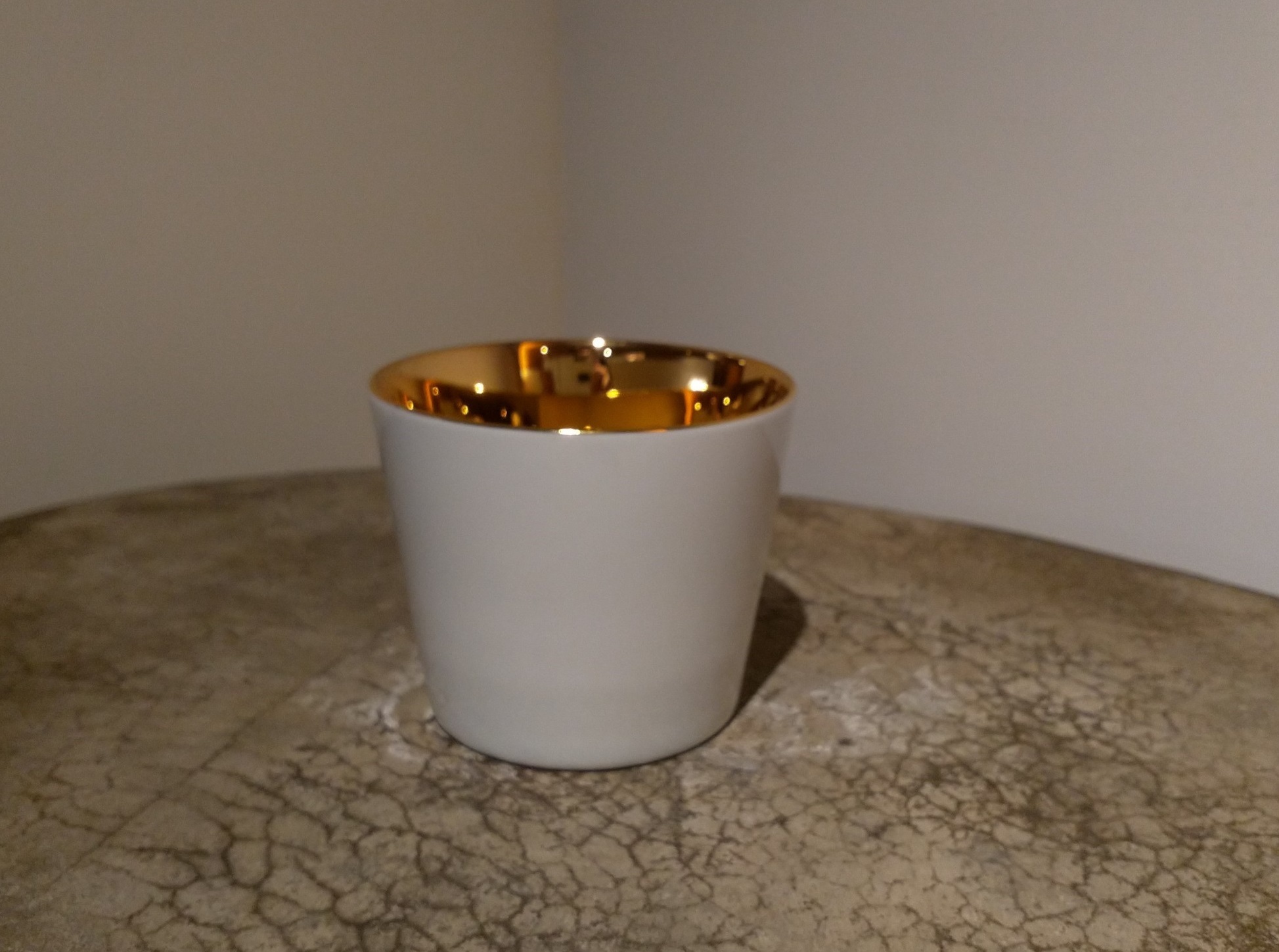 木村硝子店 Blanco 陶瓷杯(金)